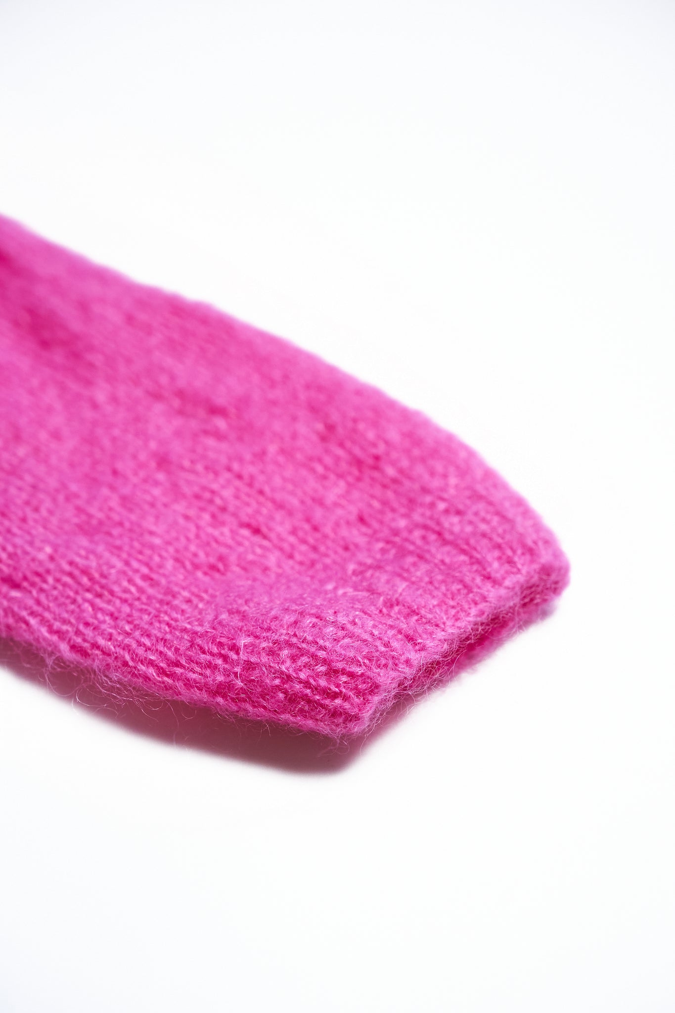 The Mohair Bow Cardigan in Bright Pink