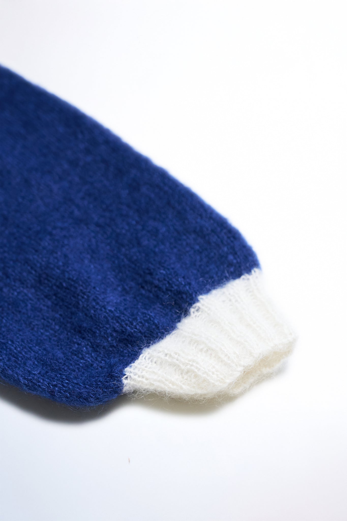 Mohair V-Neck Sweater in Sapphire