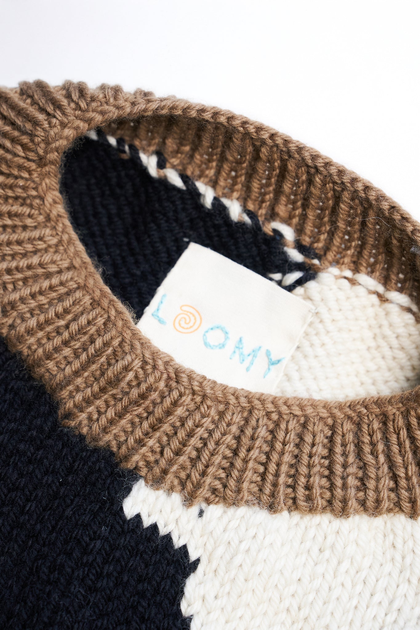 Intarsia Pullover in Cow Print