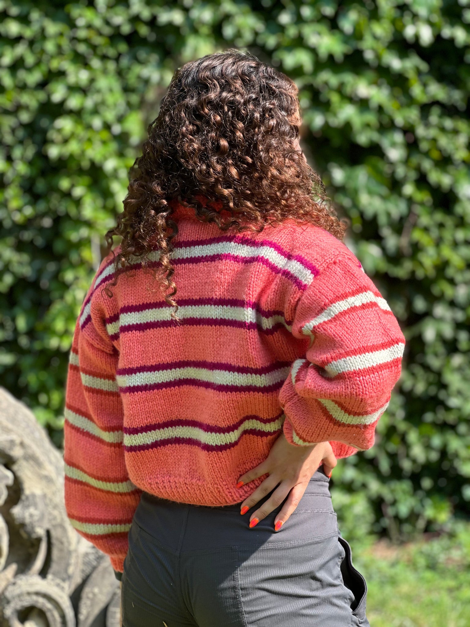 Bubblegum Delight Striped Sweater