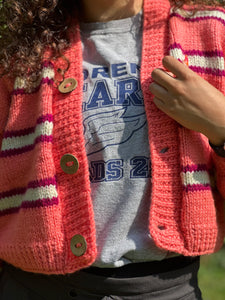 Bubblegum Delight Striped Sweater