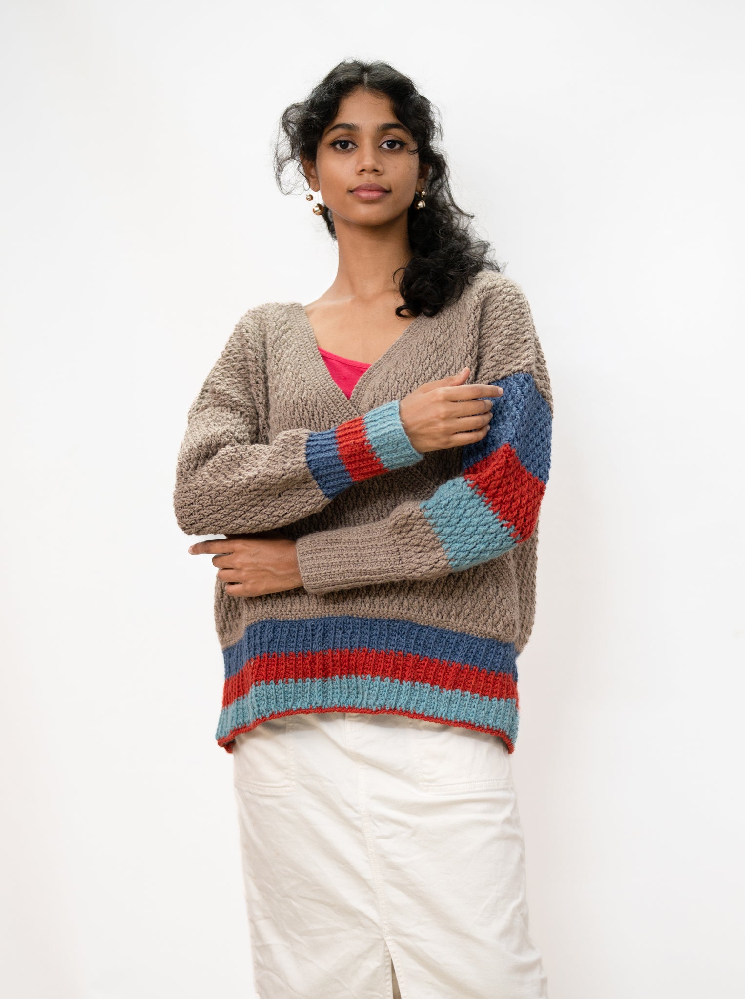 "Jaisalmer" dune mirage merino cardigan