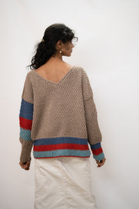 "Jaisalmer" dune mirage merino cardigan