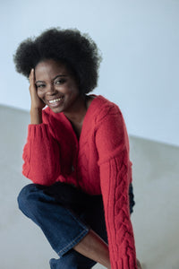 red sweater